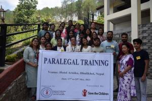 Para legal training to Community Leaders 
